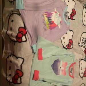 Eddie Bauer Purple and Green Pajama Tops Soft Sleepwear
